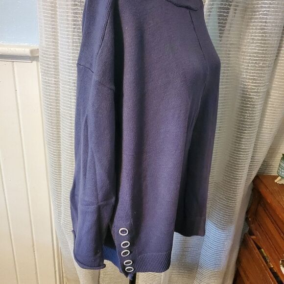 Terra Sky dark blue 💙 sweater sz xl - Picture 2 of 7